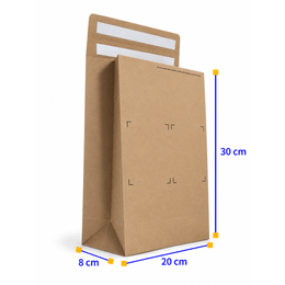 Envelope de papel kraft E-commerce com 2 fitas dupla face PP
